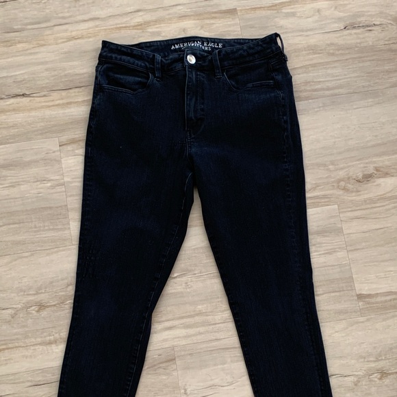 American Eagle Black Jeggings 360 Stretch - Picture 1 of 3